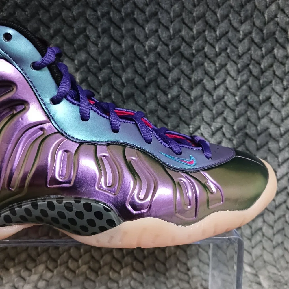 Nike Little Posite One GS Iridescent Purple Youth Basketball Shoes Size 6.5Y